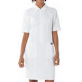 Cherokee  Women's White Zip Front 2 Pocket Dress
